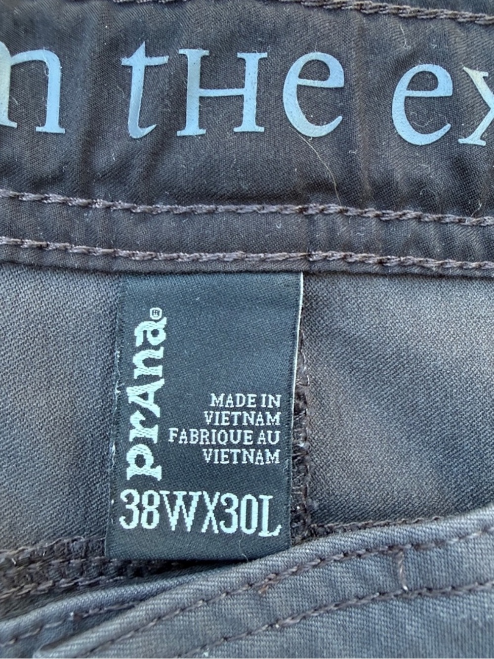 PrAna Men's zion Stretch Grey Gorpcore Hiking Trail Nylon Pants Size 38" x 30" - Picture 9 of 10